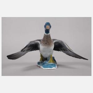 Porzellanfigur "Erpel"