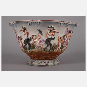 Rudolstadt Deckeldose im Capodimonte-Stil