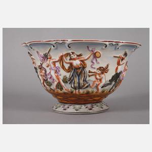 Rudolstadt Deckeldose im Capodimonte-Stil