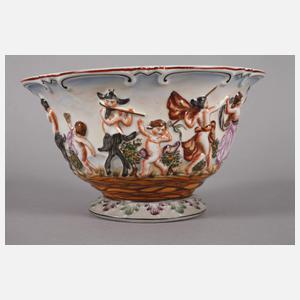 Rudolstadt Deckeldose im Capodimonte-Stil