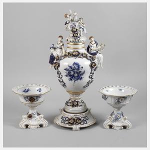 Schierholz Plaue dreiteiliger Tafelaufsatz