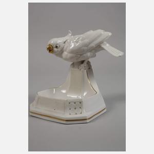 Thüringen Schale mit Papagei