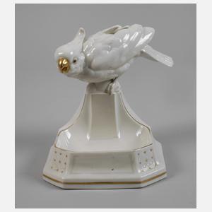 Thüringen Schale mit Papagei