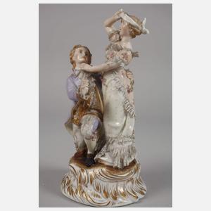 Thüringen Rokokopaar beim Blinde-Kuh-Spiel