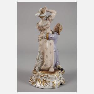 Thüringen Rokokopaar beim Blinde-Kuh-Spiel