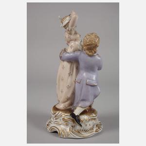 Thüringen Rokokopaar beim Blinde-Kuh-Spiel