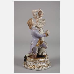 Thüringen Rokokopaar beim Blinde-Kuh-Spiel