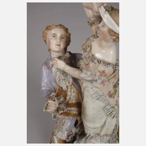 Thüringen Rokokopaar beim Blinde-Kuh-Spiel