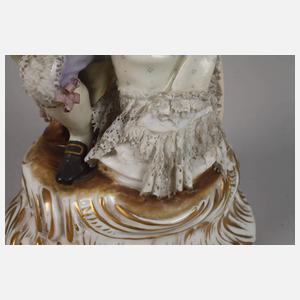 Thüringen Rokokopaar beim Blinde-Kuh-Spiel