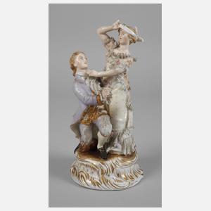 Thüringen Rokokopaar beim Blinde-Kuh-Spiel