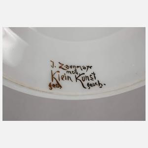 Zaunmayr Fußschale Vogeldekor