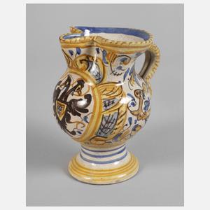 Italien Majolika-Kanne Pesaro