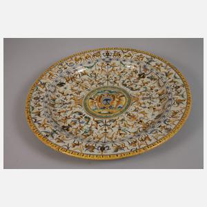 Große Fayenceplatte Willem Jansz Verstraeten attr.