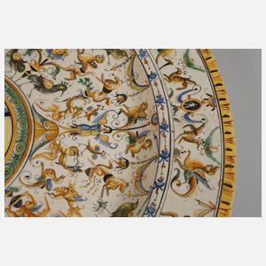 Große Fayenceplatte Willem Jansz Verstraeten attr.