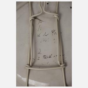 Niderviller drei Wandteller Architekturmalerei