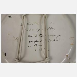 Niderviller drei Wandteller Architekturmalerei