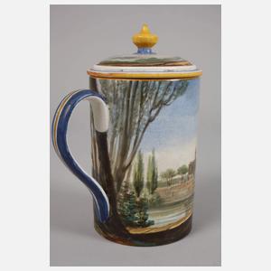 Deckelhumpen mit Landschaftsmalerei