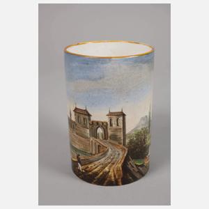 Deckelhumpen mit Landschaftsmalerei