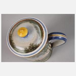 Deckelhumpen mit Landschaftsmalerei