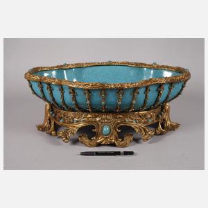 Große Prunkschale mit Bronzemontierung