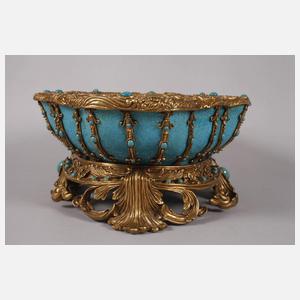 Große Prunkschale mit Bronzemontierung