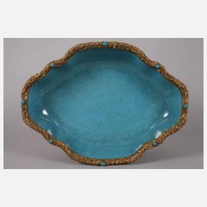 Große Prunkschale mit Bronzemontierung