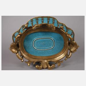 Große Prunkschale mit Bronzemontierung