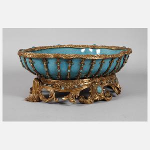 Große Prunkschale mit Bronzemontierung