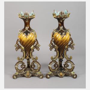 Paar große Historismusvasen