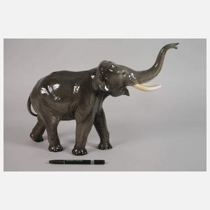 Keramos Wien schreitender Elefant