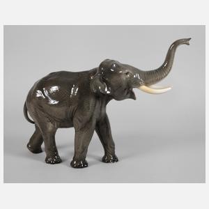 Keramos Wien schreitender Elefant