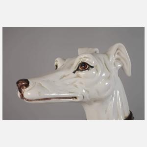 Lebensgroßer Windhund