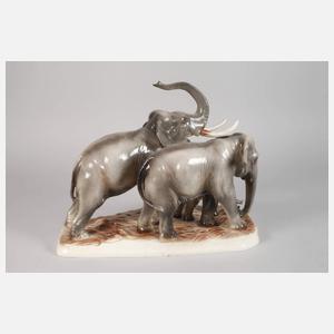 Katzhütte Elefantengruppe