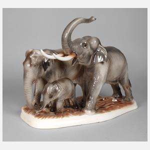 Katzhütte Elefantengruppe