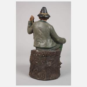 Bernhard Bloch Tabaktopf mit Jägersmann