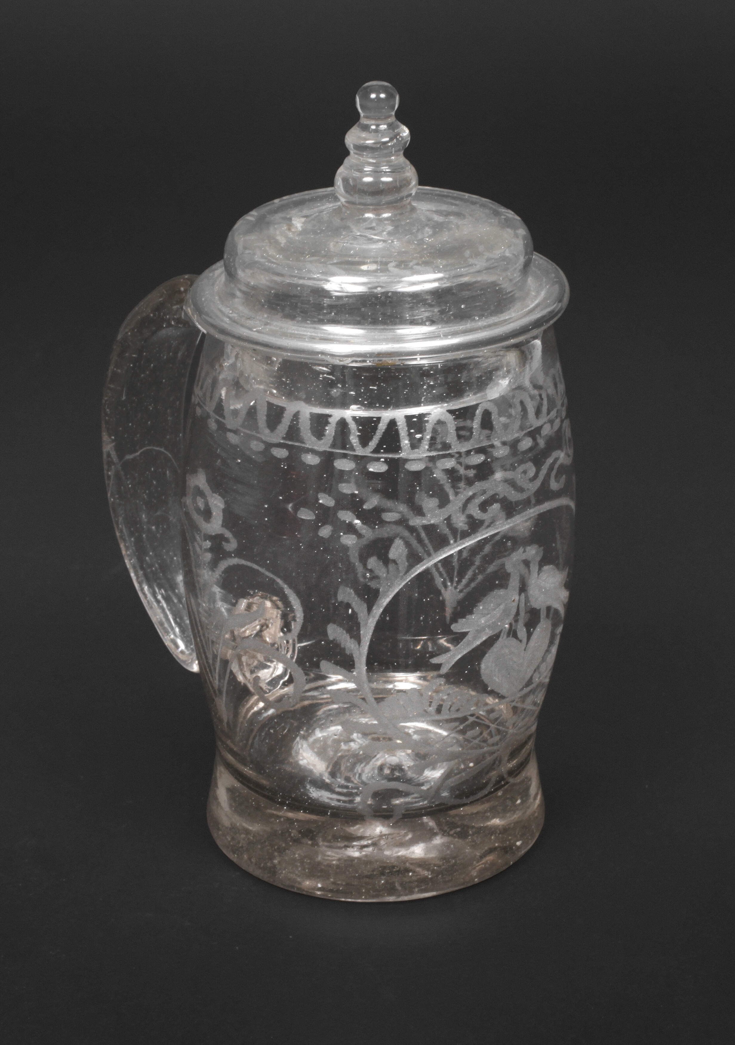 Deckelkrug Biedermeier