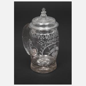 Deckelkrug Biedermeier