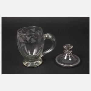 Jagdlicher Deckelkrug