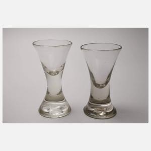 Fünf Kutschergläser Biedermeier