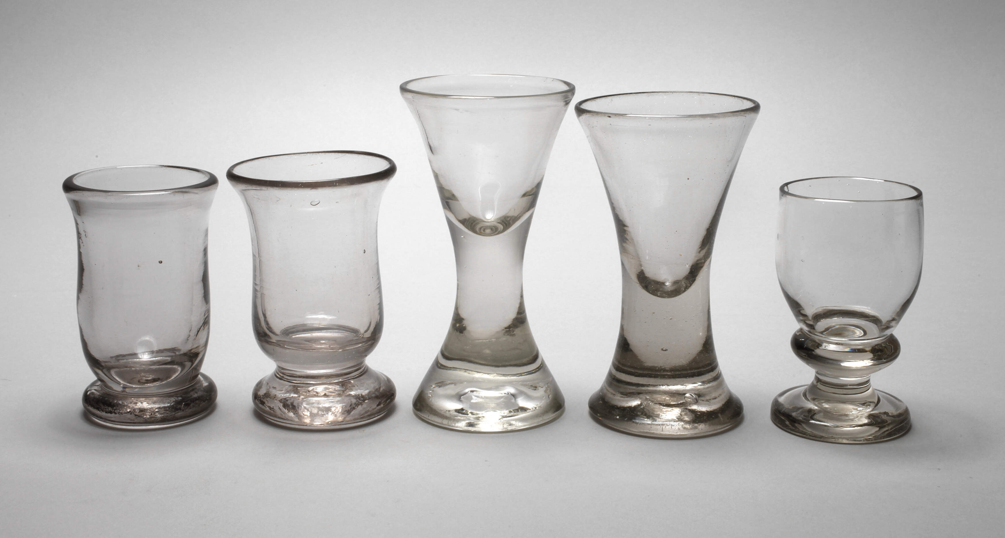 Fünf Kutschergläser Biedermeier