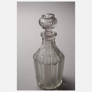 Drei Biedermeierkaraffen Kristallglas