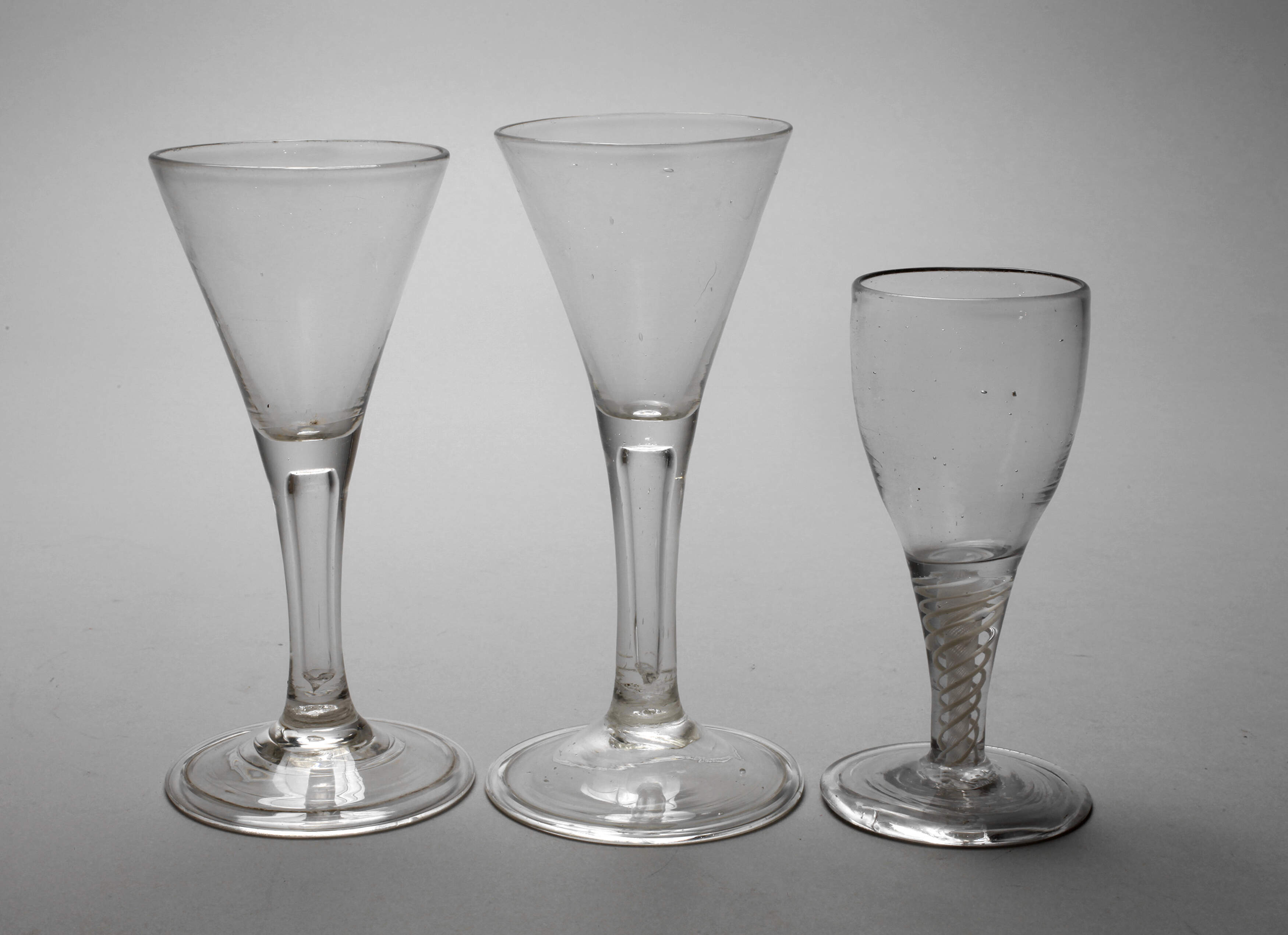 Drei barocke Trinkgläser