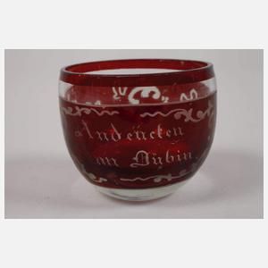 Fünf Biedermeiergläser