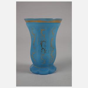 Biedermeierbecher Alabasterglas