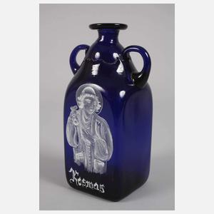 Zwei Arzneigefäße mit Kosmas und Damian