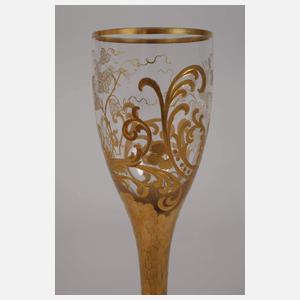 Champagnerkelch Golddekor