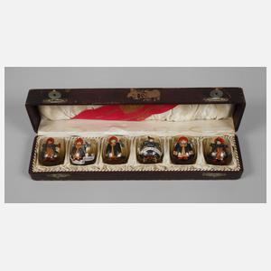 Theresienthal sechs Schnapsbecher Münchner Kindl