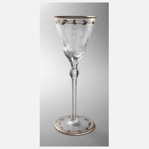 Moser großer Sektkelch "Rose"