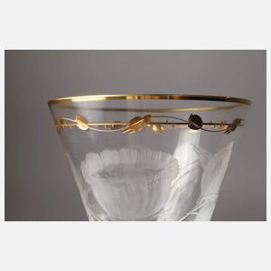 Moser großer Sektkelch "Rose"