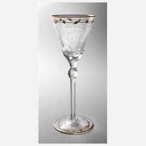 Moser großer Sektkelch "Rose"